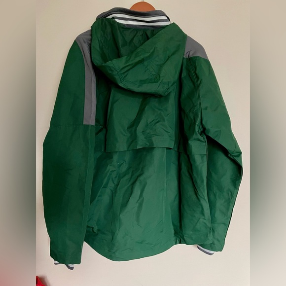 Champion Size Medium Green Full Zip Green Windbreaker with hood & pockets - Picture 2 of 7